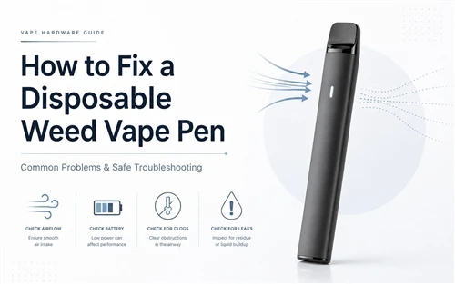 Bagaimana cara memperbaiki pena vape gulma sekali pakai? Masalah dan perbaika...