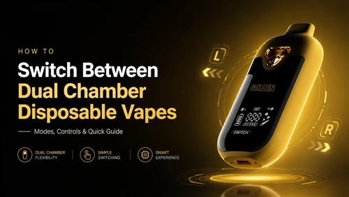 Bagaimana Anda beralih antara vape sekali pakai ruang ganda